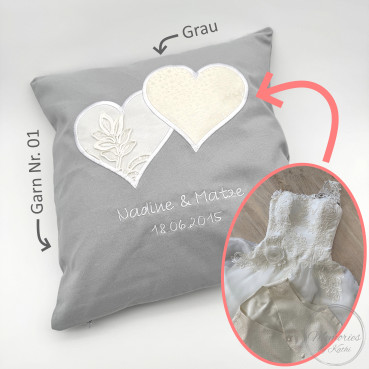 Preview: Kissenbezug Herz an Herz