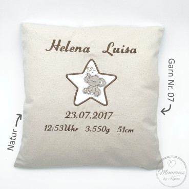 Preview: Kissenbezug Geburtsdaten